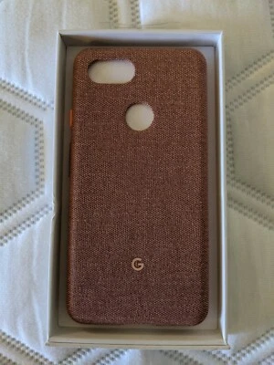 Google Brand Fabric Hard Case For Pixel 3 XL - Pink Moon - New in box - Image 1 of 4