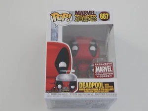 Funko POP! Marvel Zombies Deadpool with Headpool #667 Vinyl Figure CC Exclusive - Picture 1 of 6