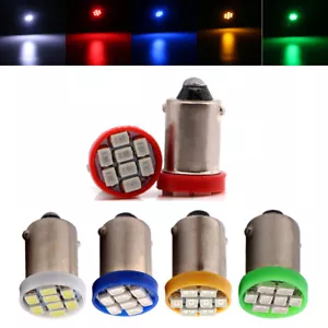 500Pcs 1895 BA9S H6W T11 T4W LED Light Bulbs 1206 8SMD Interior Side Lamps 12V - Picture 1 of 12