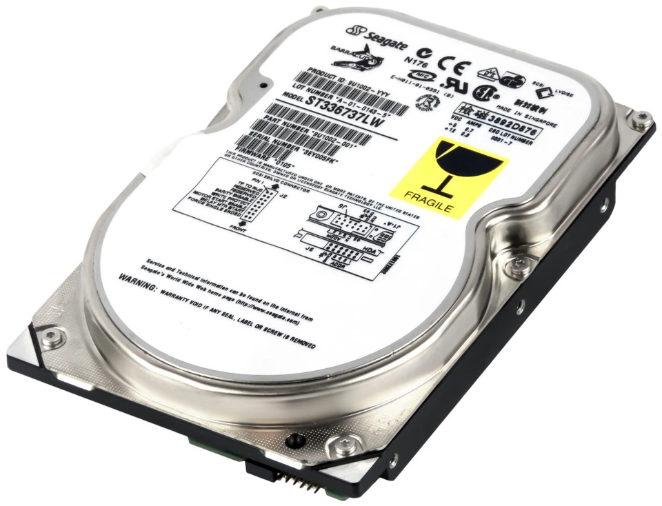 Hard Drive Seagate barracuda ST336737LW 36.9GB 7.2K U160 SCSI 3.5'' - Image 1 of 3