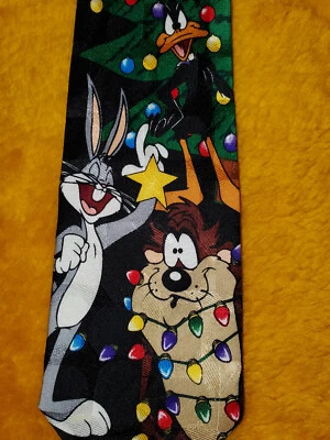 LOONEY TUNES ~ CORBATA DE NAVIDAD PARA HOMBRE ~ DECORACIÓN DE AMIGOS ~ 59" Foto 1 de 2