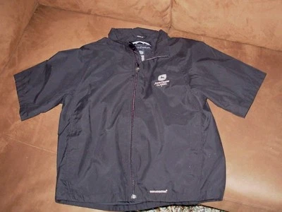 John Deere Classic Sun Mountain Ladies Blk Golf Zipper Jacket Deere Run Sz L EUC - Image 1 of 4