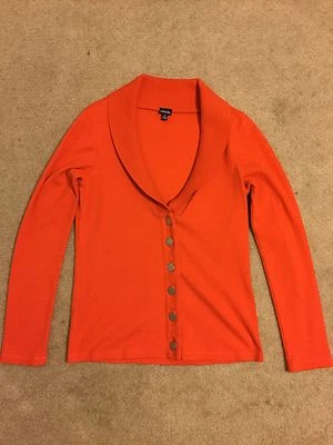 Womens Rafaela Orange Cardigan Small - Image 1 of 4