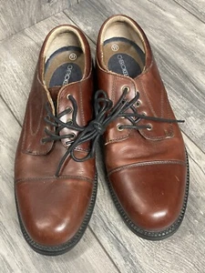 Braune Leder-Schnürschuhe im Oxford-Stil der Marke Cherokee US-Größe 11 - Bild 1 von 7