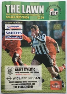 Forest Green Rovers v Grays Athletic programme - 02/09/2005 - Nationwide Conf - Picture 1 of 1