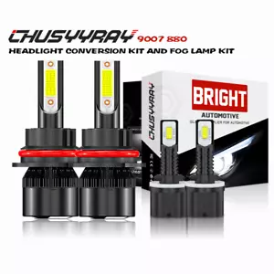 9007+880 LED Headlight High/Low Beam Fog Light Bulbs For Nissan Xterra 2003 2004 - Picture 1 of 19