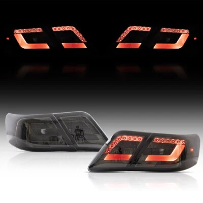 4 peças para 2006-2011 Toyota Camry Sedan base CE XLE LED lanterna traseira fumaça lâmpada traseira - Imagem 1 de 4
