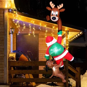 7,5 Fuß Weihnachten Aufblasbare Outdoor Dekoration, Hängende Weihnachten Schlauchboote... - Bild 1 von 7