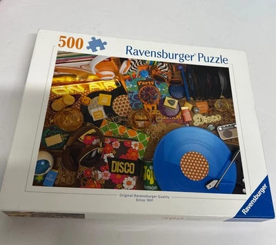 NEW Ravensburger 500 Pieces Jigsaw Puzzle 9+ Ages Hallo Vinyl Open Box - Image 1 of 3