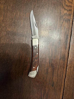 Vtg Uncle Henry Schrade+ LB5 Lockback Pocket Knife USA Wood Handle  - Image 1 of 4