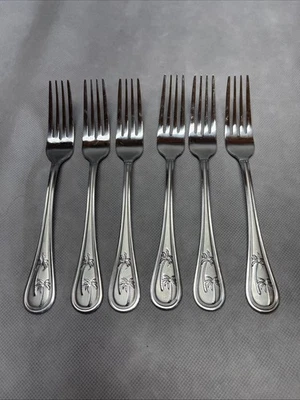 Palm Breeze by Towle Dinner Forks Flatware Silverware Lot of - Image 1 of 4