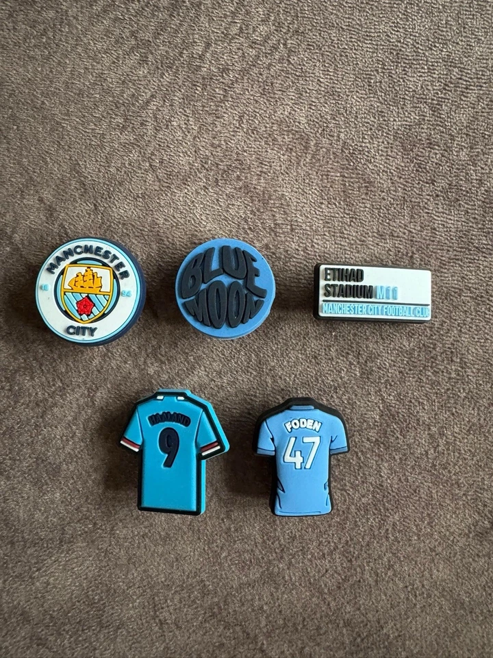 Croc / Shoe Charms X5 - Man City Bundle