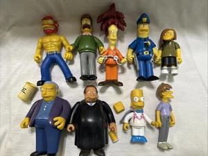The Simpsons World of Springfield 9 Action Figuren Playmates Konvolut - Bild 1 von 6