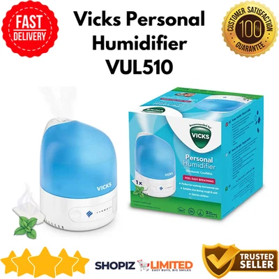 Vicks Personal Humidifier VUL510 Cool Mist Compact Portable Travel Size - Image 1 of 4