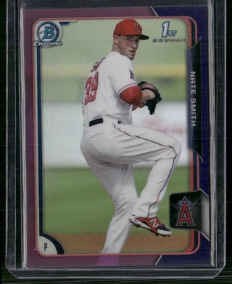 2015 Bowman #BCP90 Nate Smith Chrome Prospects Purple Refractors #/250 - Image 1 of 2