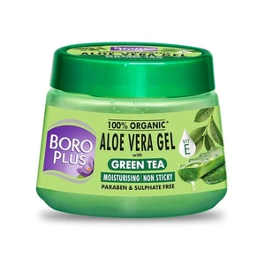 Boroplus Aloe Vera Gel With Green Tea 100% Organic For Skin & Hair 200ml - Picture 1 of 6