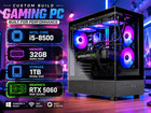 Custom Build ARGB Desktop 8th Gen PC 32GB RAM 1TB NVMe RTX 5060 Win11 GAMING Wif