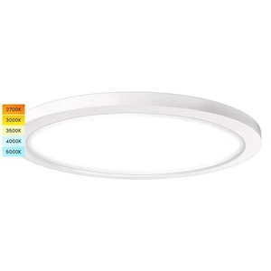 Luxrite 12 Inch Round LED Flush Mount 22W 5CCT 1600 Lumens Dimmable - Picture 1 of 8