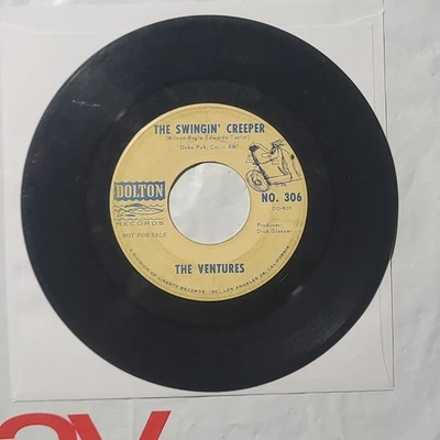 The Ventures ~ The Swingin' Creeper/ Pedal Pusher ~ Dolton Promo 45 RPM Record - Image 1 of 4