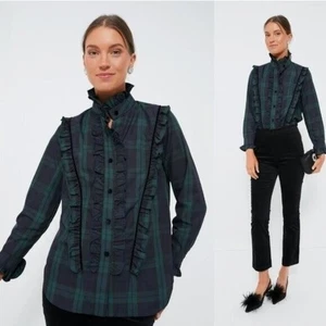 Tuckernuck | NEU Blackwatch Karo Rüschen Reagan Button Down Größe L - Bild 1 von 13