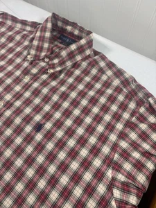 Ralph Lauren Blake Men’s XL Red Plaid Button Down Long Sleeve Shirt Vintage - Picture 1 of 9