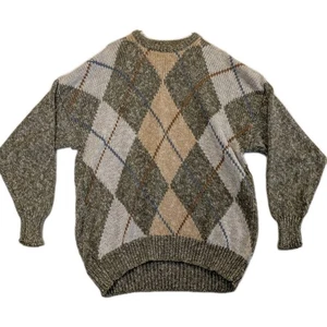Heritage Hand Crafted Intarsia Men's Knit Sweater. Made In Ireland Size XL - Picture 1 of 7