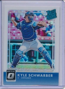 Kyle Schwarber 2016 Panini Donruss Optic #31 Rated Rookie RC Refractor Cubs - Picture 1 of 1
