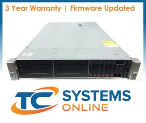 HP DL380 G9 8SFF 2xE5-2660v4 2 GHz = 8 núcleos 128 GB 6x300 GB 12 G SAS - Imagen 1 de 2