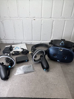 HTC Vive Cosmos VR Virtual Reality Headset and Controllers - Working & Complete! - Image 1 of 4