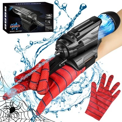 MARKENLOS Kinder Spider Launcher Handschuhe, Spiderman Handschuhe, Spiderman Wasserpistole