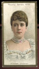 Tobacco Card, Taddy, ROYALTY SERIES, 1903, Princess Christion, #9