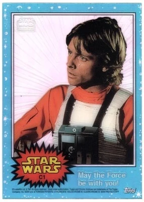 1999 Topps Star Wars Chrome Archives Clearzone C1 Luke Skywalker - Image 1 of 2