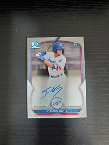 Damon Keith - 2023 Bowman Chrome 1st Bowman Prospect Autograph - ON-CARD AUTO - Picture 1 of 2