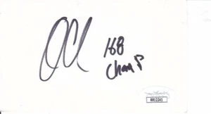 AHMED ELBIALI signierte 3x5 Karteikarte BOXING JSA RR12241 - Bild 1 von 1