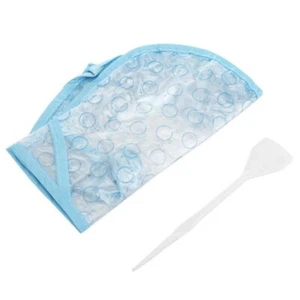 Hair Dyeing Cap and Hook Brush Coloring Highlighting Frosting Tipping for Head C - Picture 1 of 8