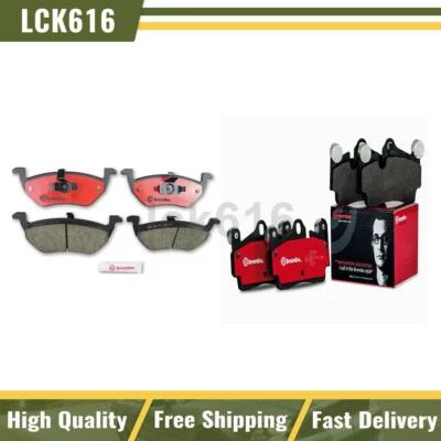 Pastilhas de freio Brembo conjunto de pastilhas de cerâmica dianteiro traseiro 2X para 2008-2008 Ford Escape - Imagem 1 de 4