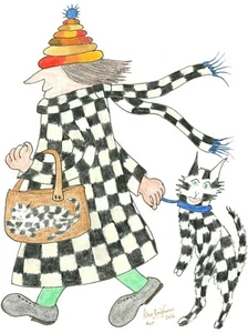 Karte: MadCatWoman of Manchester Illustrationen, #CrazyCatLady (SET 1) - Bild 1 von 40