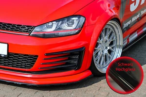 Cover Blenden für NSW in Clubsport Optik aus ABS für VW Golf 7 GTI Schwarz Glanz - Bild 1 von 4