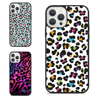 For Samsung A15 A16 S23 S24 S25 Ultra FE rainbow Leopard Jaguar Panther Non Slip - Image 1 of 4