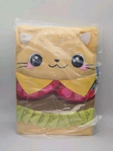 CatBurger Plush Diary with lock and 2 keys; 6”x8”x1" New w/Tag - Picture 1 of 5