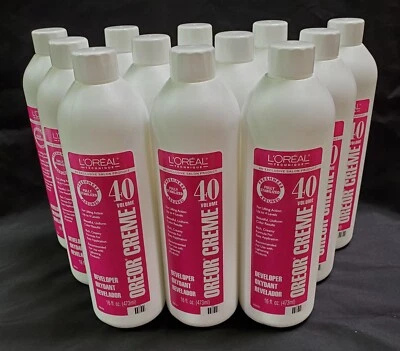 L'Oreal Oreor Crema 40 Volumen Desarrollador 16 OZ - Paquete de 12 Foto 1 de 3