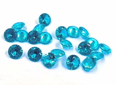 Top Quality Sky-Blue Topaz 8 Pcs Fantastic Piece Round Shape Loose Gemstone DK - Image 1 of 4