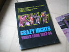 KISS 1987 "Crazy Nights" ORGNL VINTAGE US OVERSIZE CONCERT TOUR LIVRE/PROGRAMME