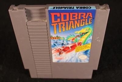 Nintendo Cobra Triangle NES vintage original retro video game cartridge 1989 - Image 1 of 4