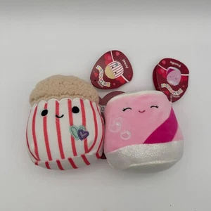 Valentine's 2024 Squishmallows 2er-Pack ARNEL POPCORN & PODEL SODA DOSE Plüschtier NEU - Bild 1 von 6