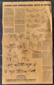 Calcomanías Almark solo instrucciones de batalla de Gran Bretaña - Imagen 1 de 2