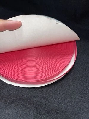 Cinta de grosgrain sólido ROSA CALIENTE, 87 yardas al por mayor a granel 3/8" envío a EE. UU. Foto 1 de 2