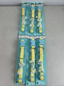 6 Martha Stewart Pets Fashion adjustable Collar Large 18" to 26" In Bow Blue - Picture 1 of 5