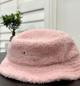 Champion Bucket Hat Teddy Fleece S-M Pink New With Tags Unisex - Picture 1 of 4