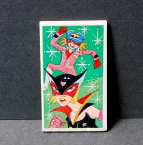 Carta Menko Vintage Anni 70 Yatterman Yatta Man Originale Trading Rara Collezione - Foto 1 di 4